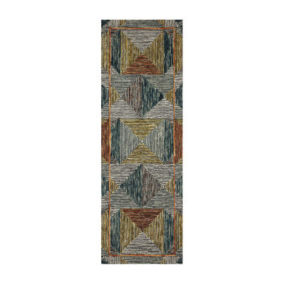 Loloi Spectrum Geometric Hooked Indoor Rectangular Accent Rug