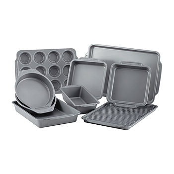 Farberware 10-pc. Bakeware Set-JCPenney, Color: Gray