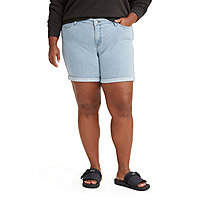 Levi's® Plus Size Classic Shaping Rolled Cuff Bermuda Shorts