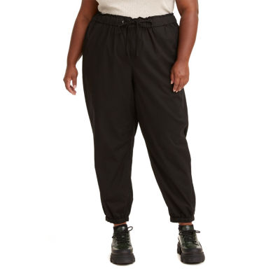 Levi's Plus Off Duty Womens Mid Rise Relaxed Fit Tapered Leg Jogger