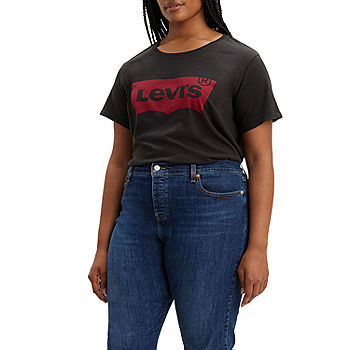 Levi\'s® Women\'s Plus Crew Neck Short Sleeve T-Shirt - JCPenney