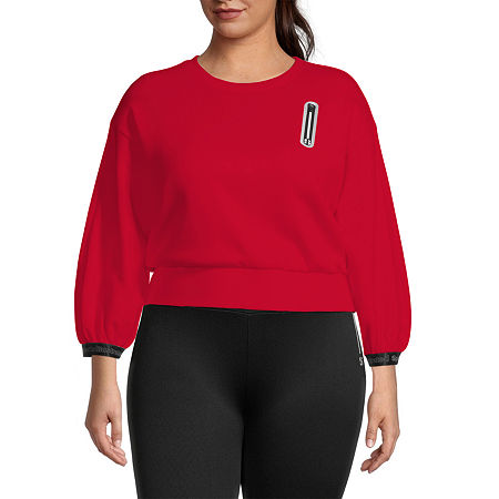  Sports Illustrated Womens Crew Neck 3/4 Sleeve Sweatshirt Plus