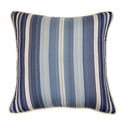 Donna Sharp Desert Hill Stripe Square Throw Pillow, Color: Navy ...