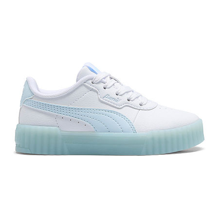PUMA Carina 3.0 Iced Little Girls Sneakers, 12 Medium, White