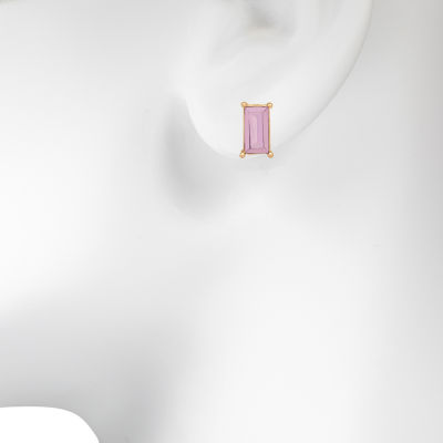 Bijoux Bar Delicates Multi Color Glass Gold Tone 6 Pair Earring Set