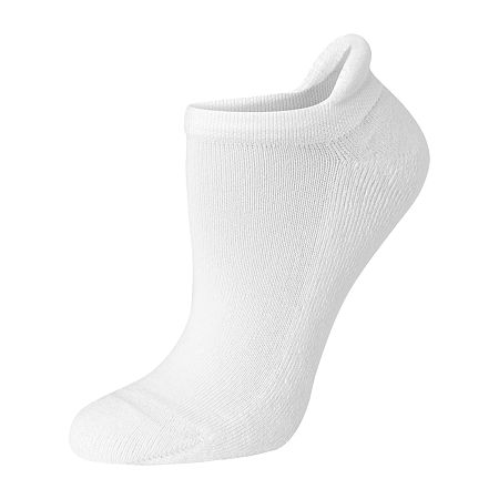 Hanes Cool Comfort Cushion Heel Tab 8 Pair No Show Socks Womens, 5-9, White