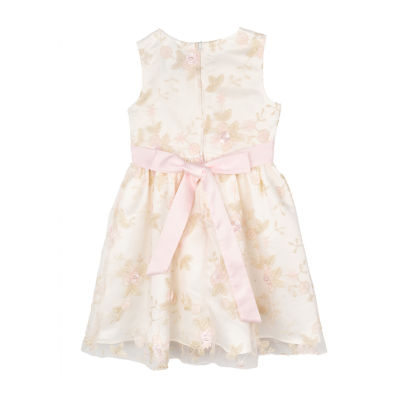 Rare Editions Toddler Girls Sleeveless Flower Girl Fit + Flare Dress