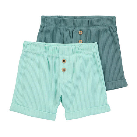 Carter's Baby Boys 2-pc. Pull-On Short, Newborn, Blue