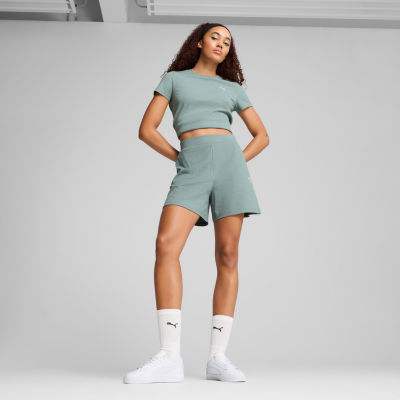 PUMA Womens Rib Pull-On Short