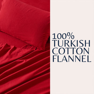 Linery Solid Flannel Sheet Set