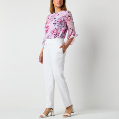 Black Label by Evan-Picone Womens Straight Fit Straight Suit Pant