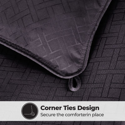 SUPERIOR® Striped All Season Plush Reversible Down Alternative Hypoallergenic Comforter