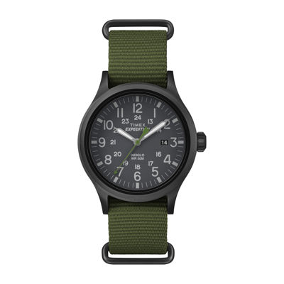 Timex® Expedition Scout Mens Green Fabric Strap WatchJCPenney, Color Green