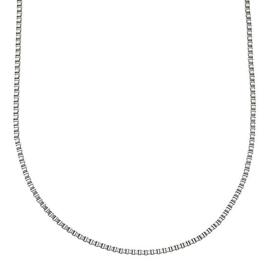 Stainless Steel 24" Box Chain Necklace