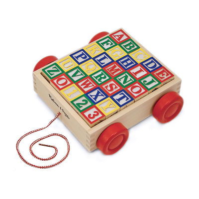 Melissa & Doug Classic Abc Block Cart