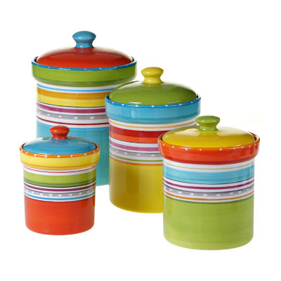 Certified International Mariachi 4-pc. Canister Set