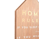 11x28 Home Rules Wall Sign
