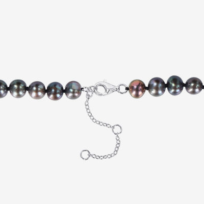 Mens Black 19 Inch Strand Necklace
