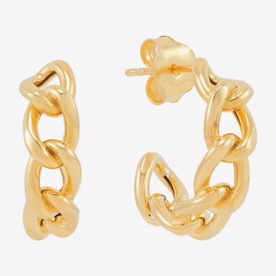 14K Gold 10mm Hoop Earrings