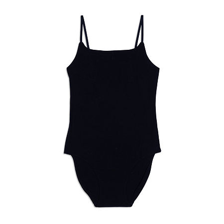 Maidenform Little & Big Girls Scoop Neck Sleeveless Bodysuit, Small, Black
