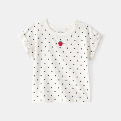Carter's Toddler Girls Round Neck Short Sleeve T-Shirt