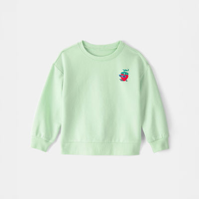 Carter's Toddler Girls Round Neck Long Sleeve Sweatshirt