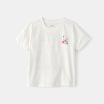 Carter's Toddler Boys Round Neck Short Sleeve Regular Fit Graphic T-Shirt