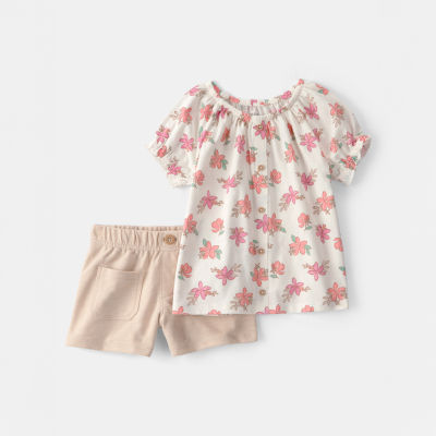 Carter's Floral Toddler Girls 2-pc. Short Set