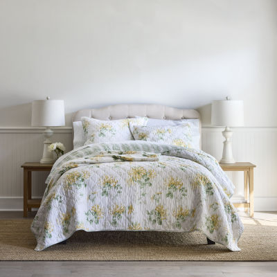 Laura Ashley Honeysuckle 3-pc. Quilt Set