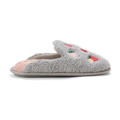 Dearfoams Womens Memory Foam Slip-On Slippers