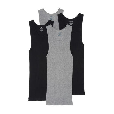 Stafford Super Soft Cotton Mens Sleeveless 4 Pack Tank