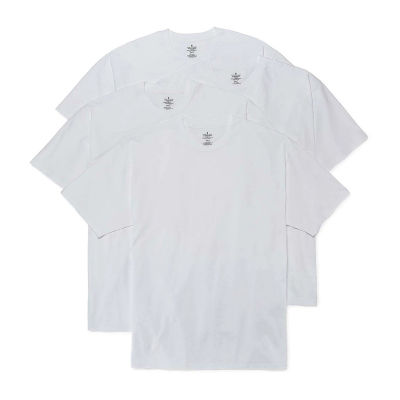 Stafford Heavyweight Cotton Mens 4 Pack Short Sleeve Crew Neck T-Shirt