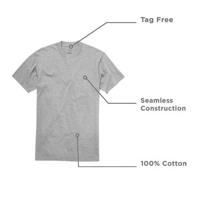 Stafford Heavyweight Cotton Mens 3 Pack Short Sleeve Crew Neck T-Shirt