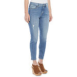 a.n.a Ripped Womens High Rise Cropped Skinny Fit Jean