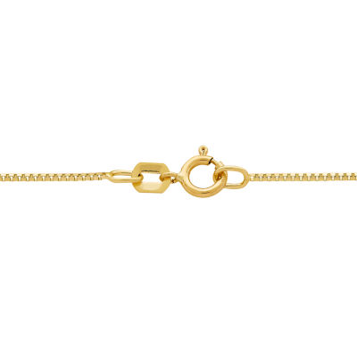 14K Gold .75mm Box Chain Necklace