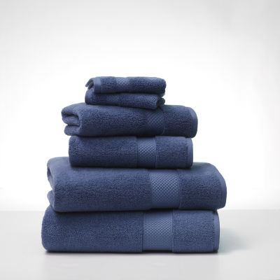 Fieldcrest Luxury Egyptian Cotton Loops Sculpted Bath Towel, Color: Navy  Blue - JCPenney