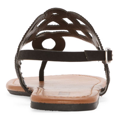 Mixit Womens Olwen Adjustable Strap Flat Sandals
