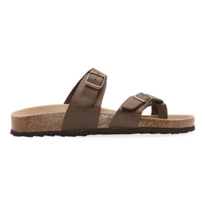 Arizona Jean Co Fairhaven Womens Adjustable Strap Footbed Sandals