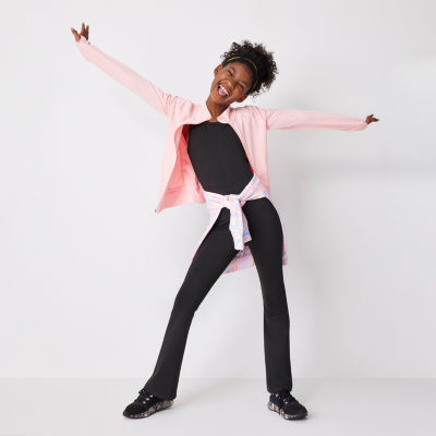 Xersion Little & Big Girls Lightweight Rib Panel Jacket