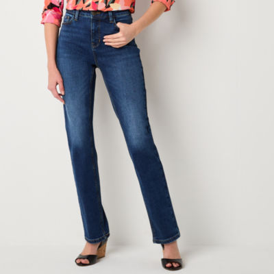 Liz claiborne original clearance fit tapered leg jeans