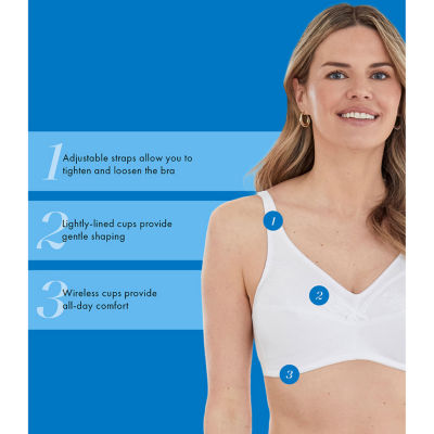 Bestform Patterned Wireless Cotton Bra with Light Padding- 5006238