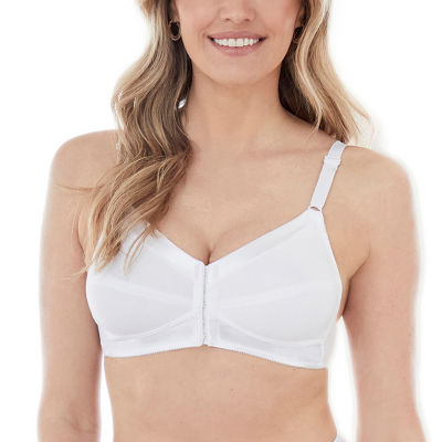 Bestform Comfortable Unlined Wireless Cotton Bra with Front Closure-5006770