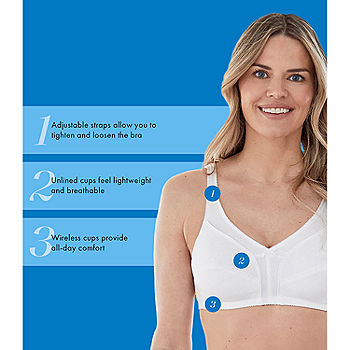 Bestform Comfortable Wireless Cotton Bra with Unlined Seamed Cups-5006825