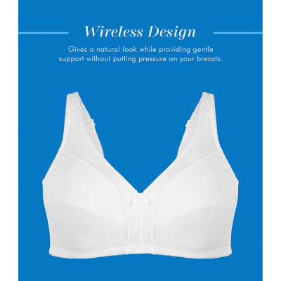 Bestform Comfortable Wireless Cotton Bra with Unlined Seamed Cups-5006825