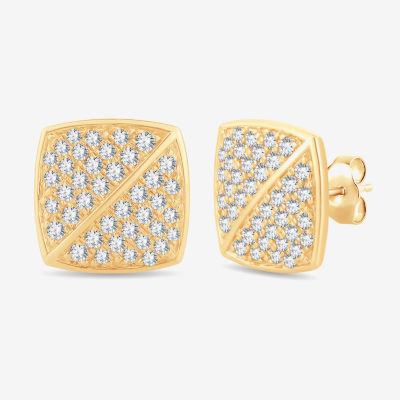 CT. T.W. Natural White Diamond 10K Gold .7mm Stud Earrings