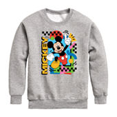 Disney Collection Disney 100 Little & Big Girls Crew Neck Long Sleeve  Minnie Mouse Fleece Sweatshirt, Color: Coral - JCPenney