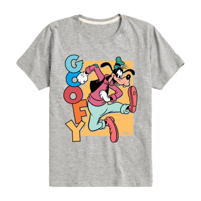 Disney Collection Little & Big Boys Crew Neck Short Sleeve Goofy Graphic T-Shirt