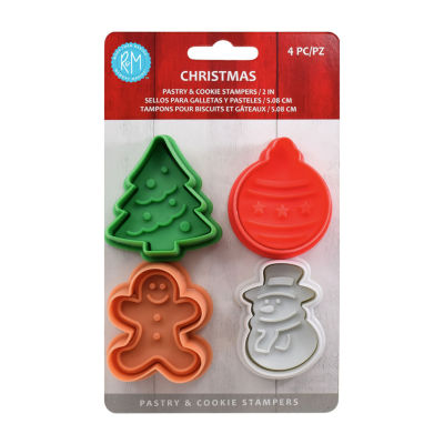 R&M International Llc Christmas Pastry & Cookie 4-pc. Stamper