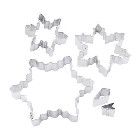 R&M International Llc Snowflake 5-pc. Cookie Cutters, One Size, Silver