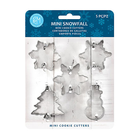 R&m International Llc Mini Snowfall 5-pc. Cookie Cutters In Silver